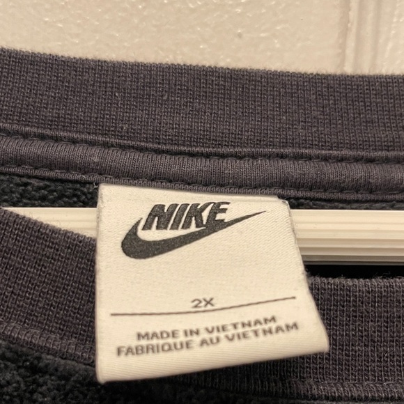 Nike Black Leopard Print Fleece Sweatshirt - Picture 2 of 7